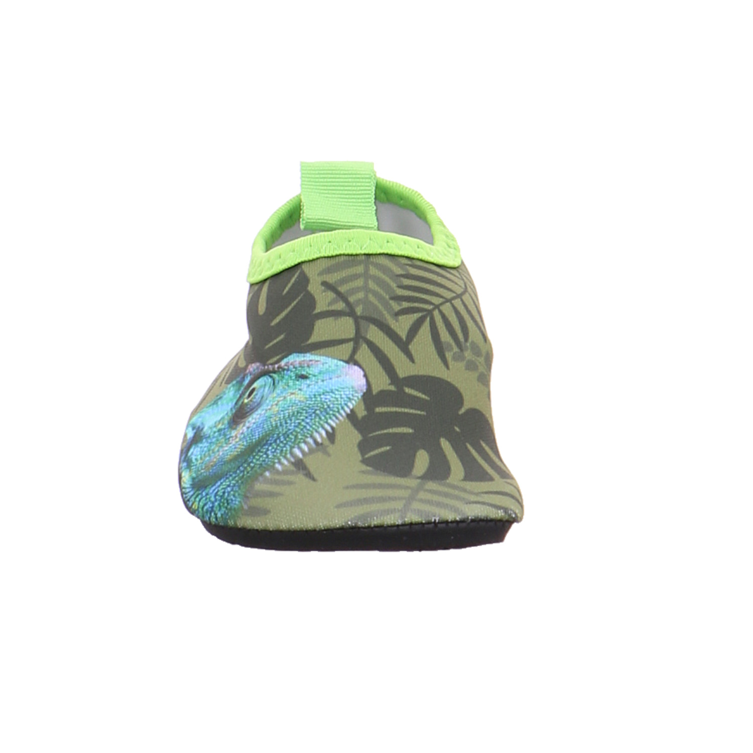 PLAYSHOES Kleinkinder-Sandale wasserfest Olive Textil Badeschuh YB8885