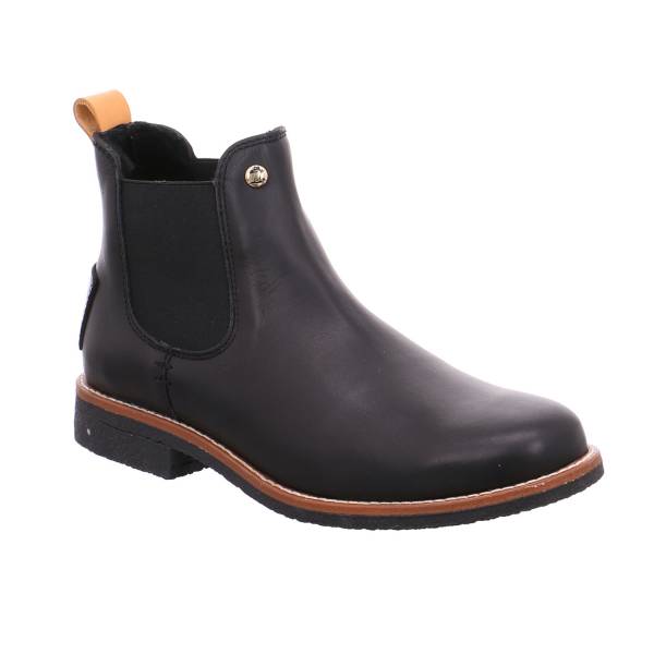 Bild 1 - PANAMA JACK Boot Schwarz Leder mit Lammfell-Futter
