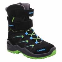 LOWA Kleinkinder-Snowboot Membran Schwarz Synthetik Winterstiefel Unisex