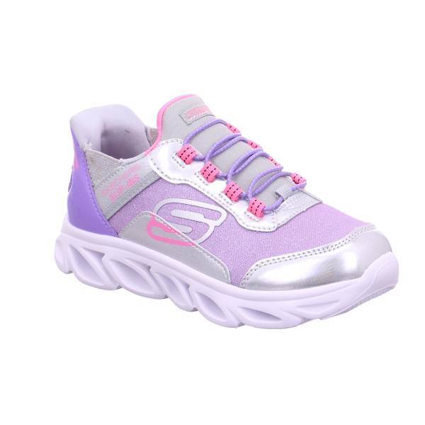 Bild 1 - SKECHERS Kleinkinder-Halbschuh Klett Silber Textil Sneaker