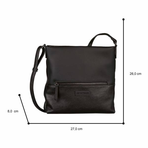 Bild 4 - TOM TAILOR Beuteltasche Schwarz Lederimitat Ja