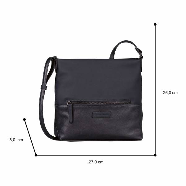 Bild 4 - TOM TAILOR Beuteltasche Dunkelblau Lederimitat Ja