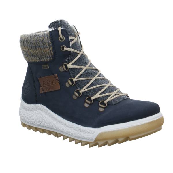 Bild 1 - RIEKER Boot Blau Lederimitat mit Tex-Membrane