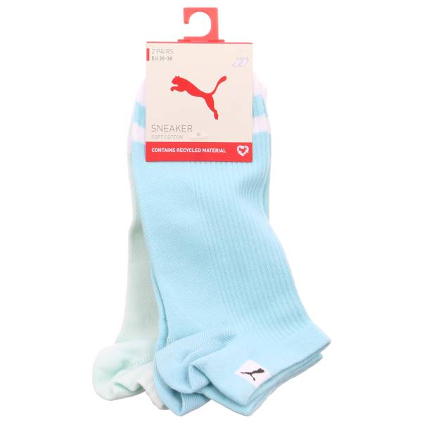 Bild 1 - PUMA SOCKEN Freizeitsocken Mint Textil 2-ER P.