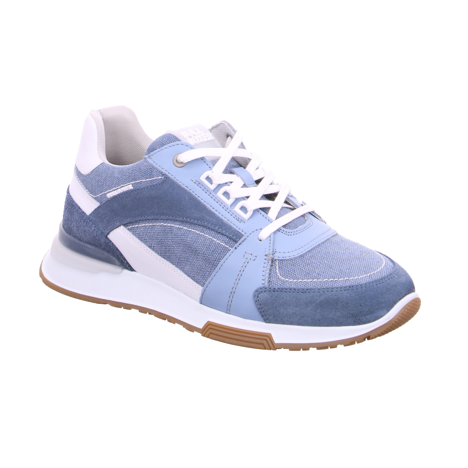 BULLBOXER Halbschuhe Sneaker Hellblau Leder