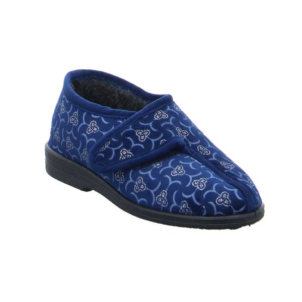 Bild 1 - * Hausschuh Blau Textil