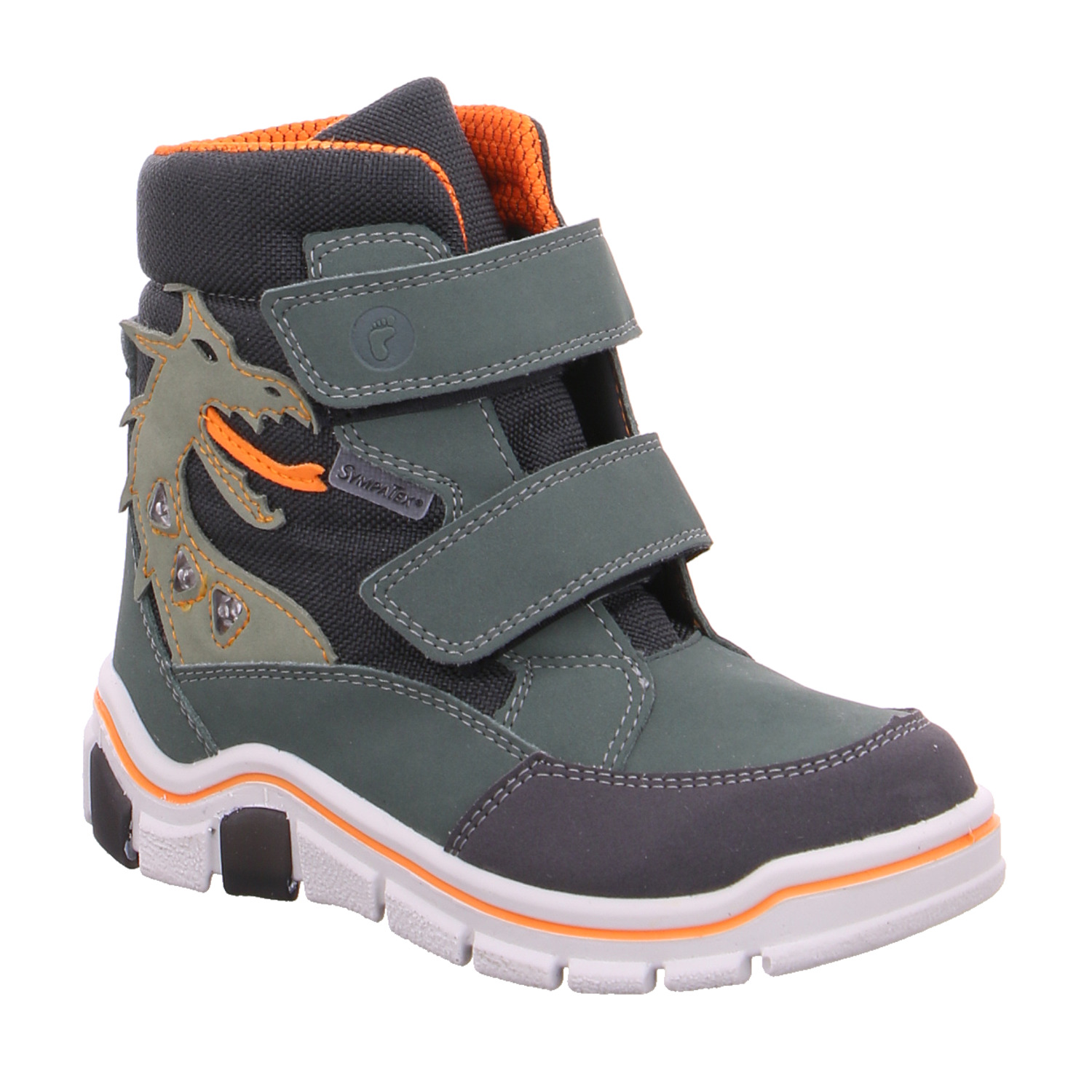 RICOSTA Kleinkinder-Snowboot Membran Grün Textil Jungen Schneestiefel