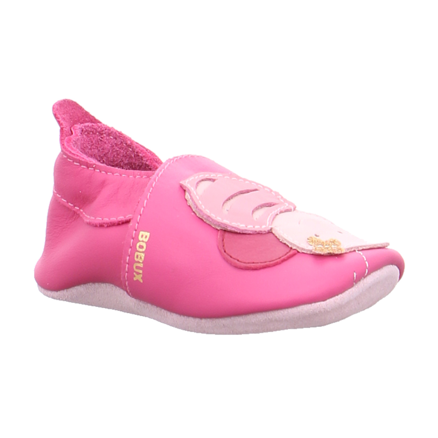 BOBUX Krabbelschuh Pink Leder soft sole