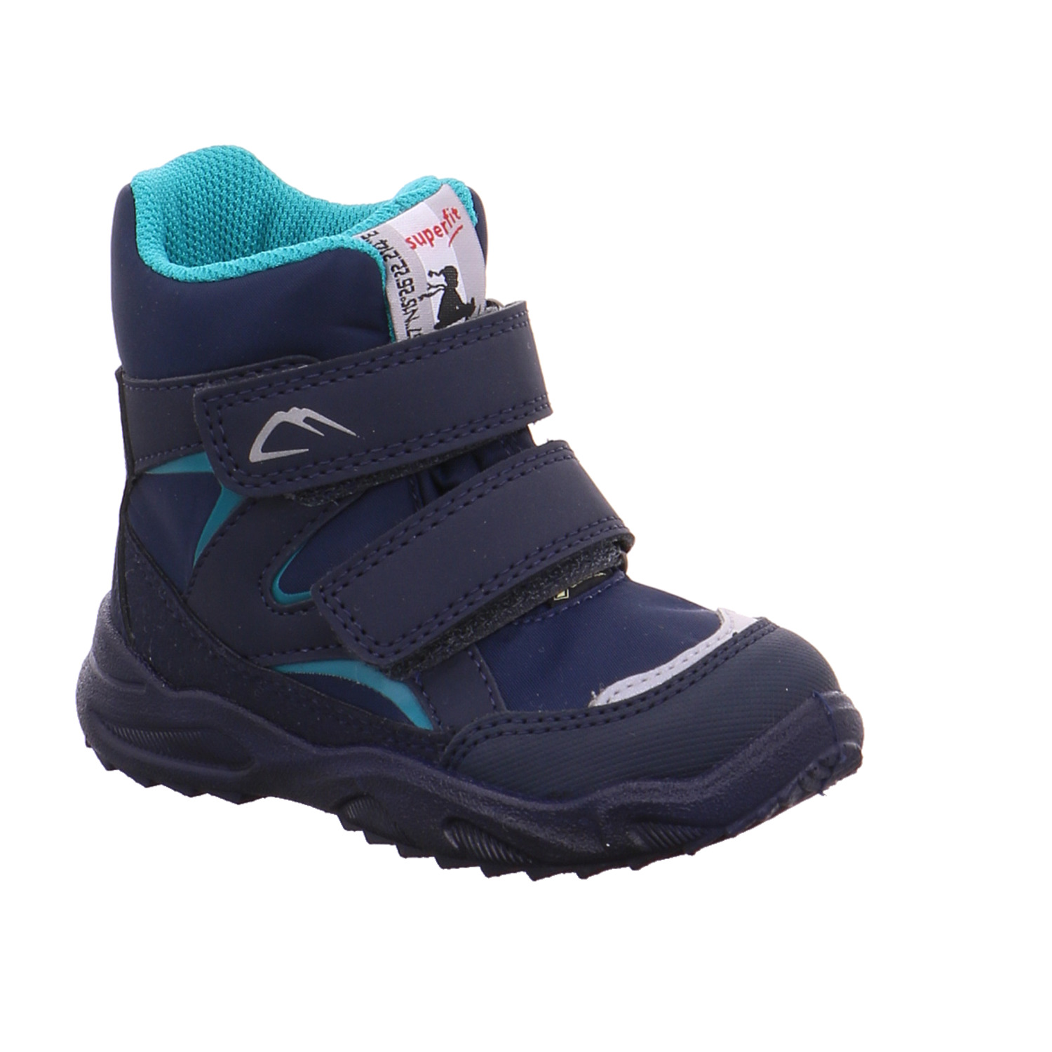 SUPERFIT Kleinkinder-Snowboot Membran Blau Textil Baby-Winterstiefel