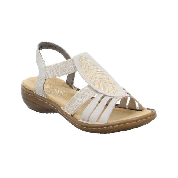Bild 1 - RIEKER Sandalette Beige Lederimitat