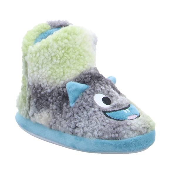 Bild 1 - BECKER Kinder-Winterhausschuh Petrol Textil warmer Hausschuh