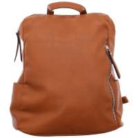 EMILY & NOAH Rucksack klein Cognac Lederimitat