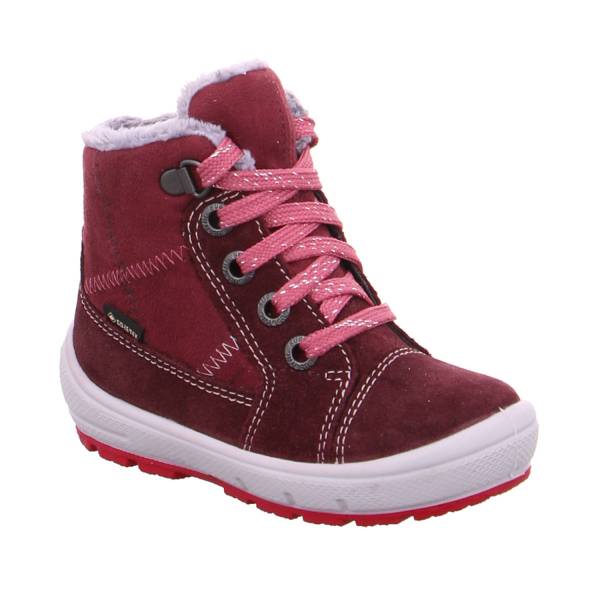 Bild 1 - SUPERFIT Kleinkinder-Winter-Bottine Dunkelrot Textil Baby-Boot