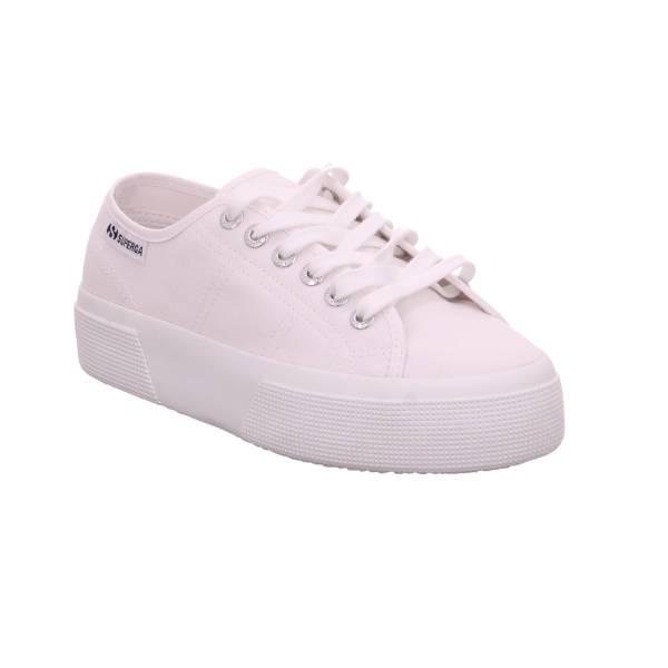 Bild 1 - SUPERGA Sneaker Weiss Textil mit superleichter Laufsohle Ja