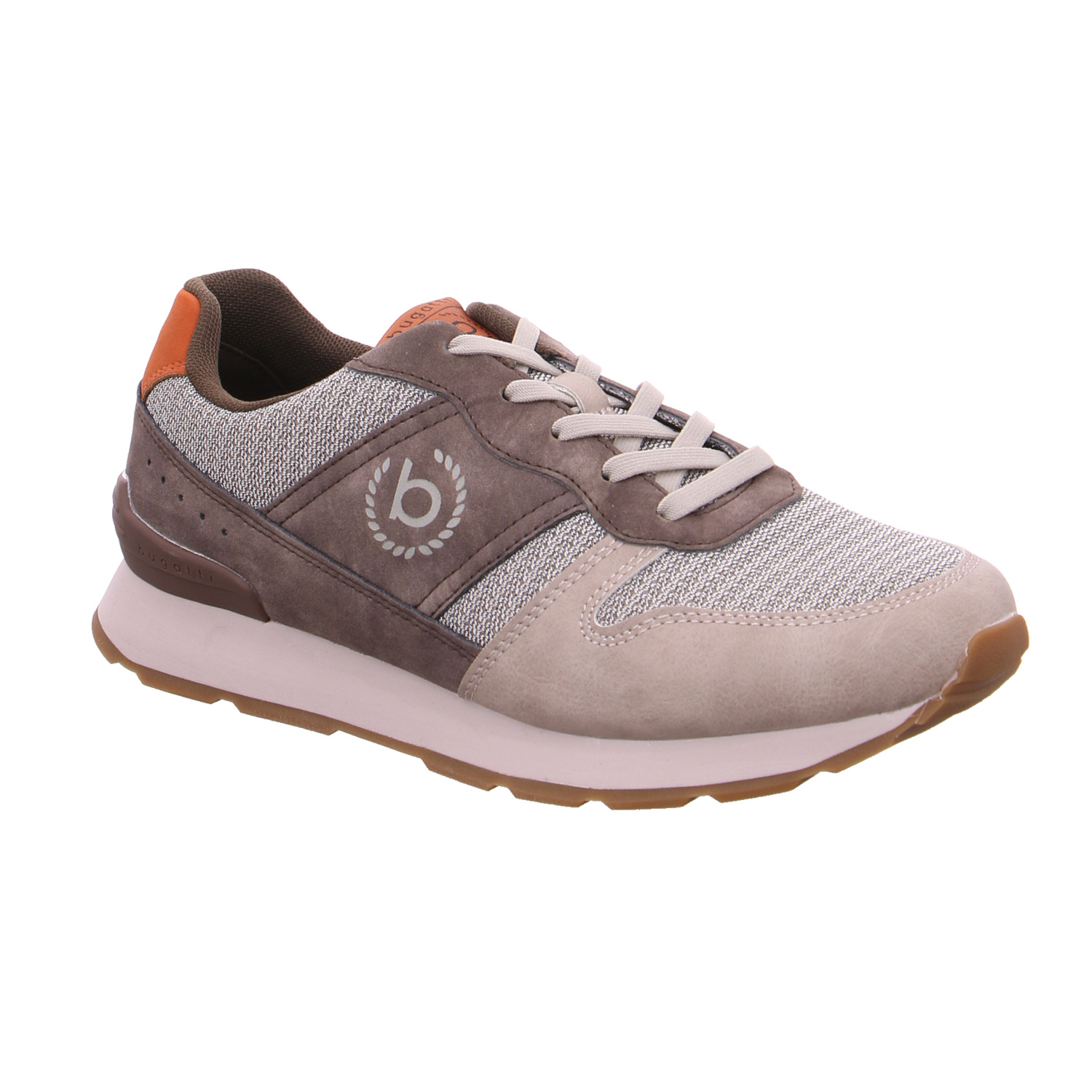 BUGATTI SHOES Halbschuhe Sneaker Beige Synthetik