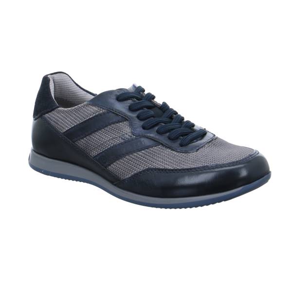 Bild 1 - BUGATTI SHOES Halbschuhe Sneaker Blau Leder