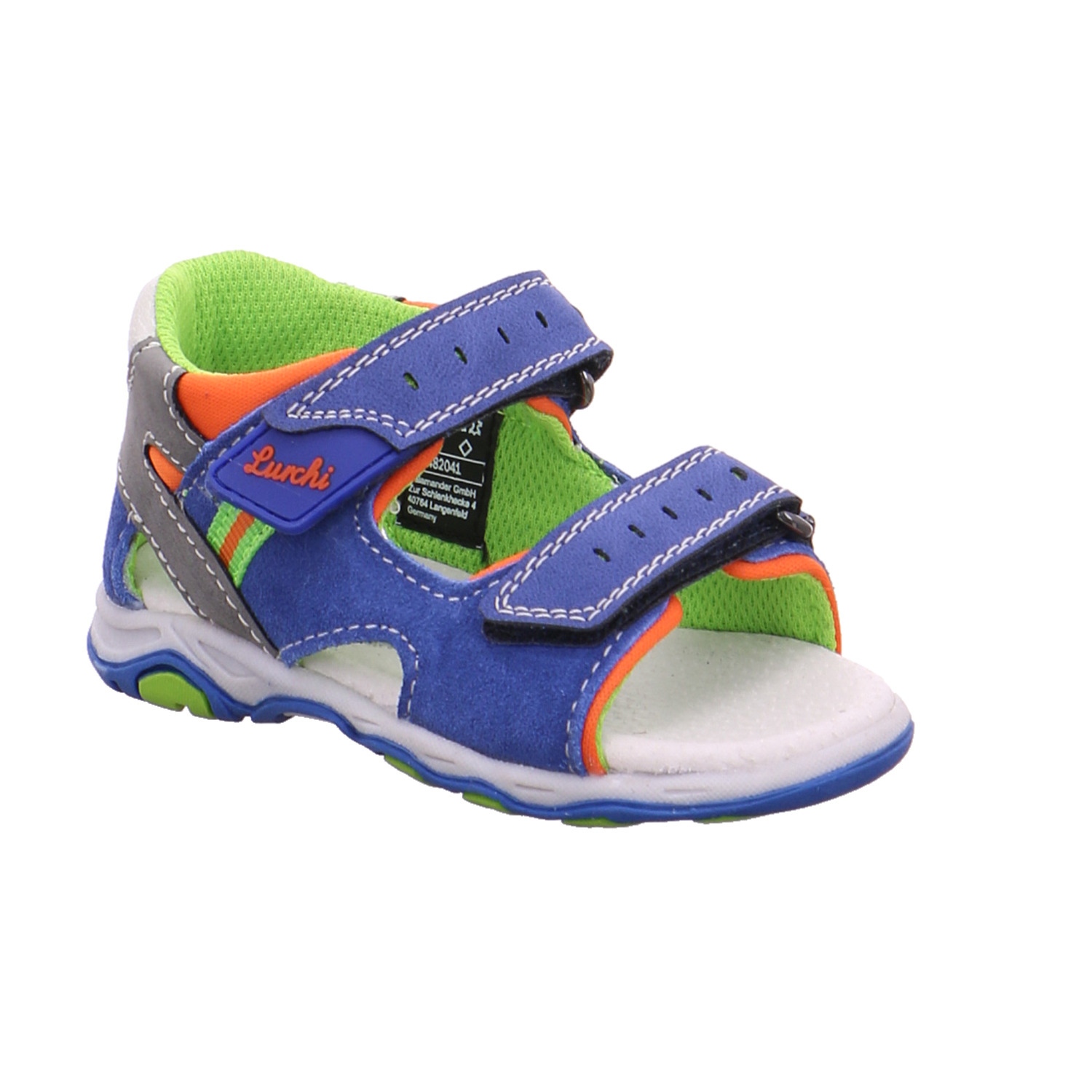 LURCHI Baby-Sandale Blau Leder Jungensandale