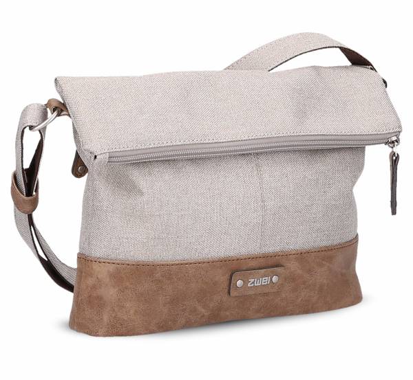 Bild 1 - ZWEI Umhängetasche Beige Textil Ja