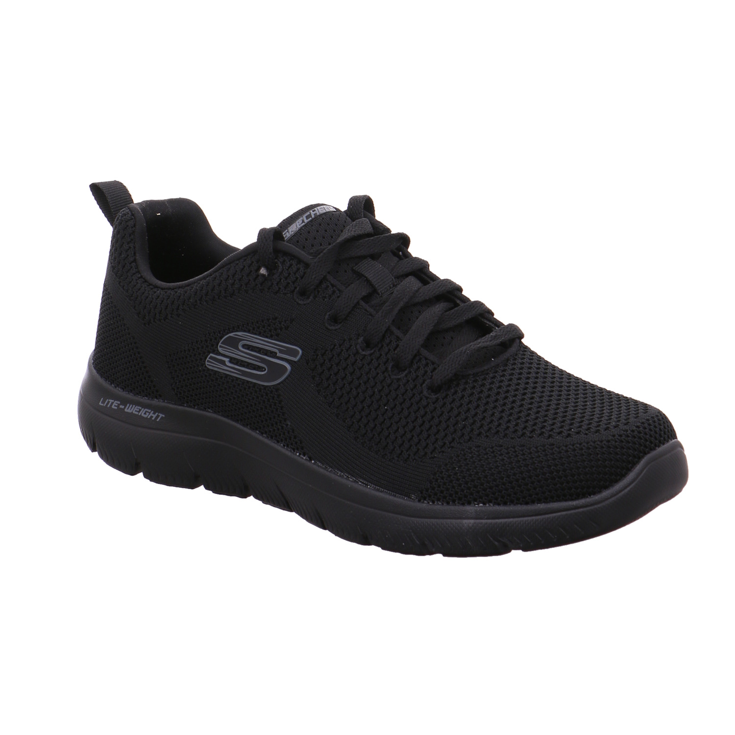 SKECHERS Halbschuh Schwarz Textil