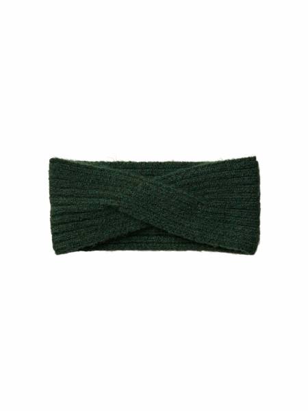 Bild 1 - PIECES Stirnband Dunkelgrün Textil