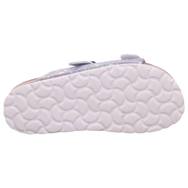 Bild 5 - BIOLife Kinder-Pantolette Silber Lederimitat Unisex