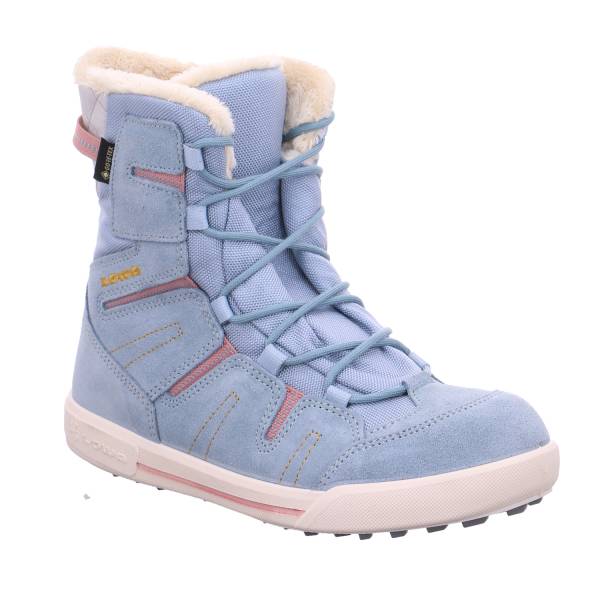 Bild 1 - LOWA Mädchen-Snowboot Membrane Hellblau Textil Winter-Sneaker, high