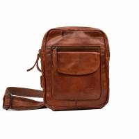 BEAR DESIGN Umhängetasche Cognac Leder