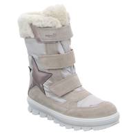 SUPERFIT Mädchen-Snowboot Membrane Beige Textil Mädchen Winterstiefel