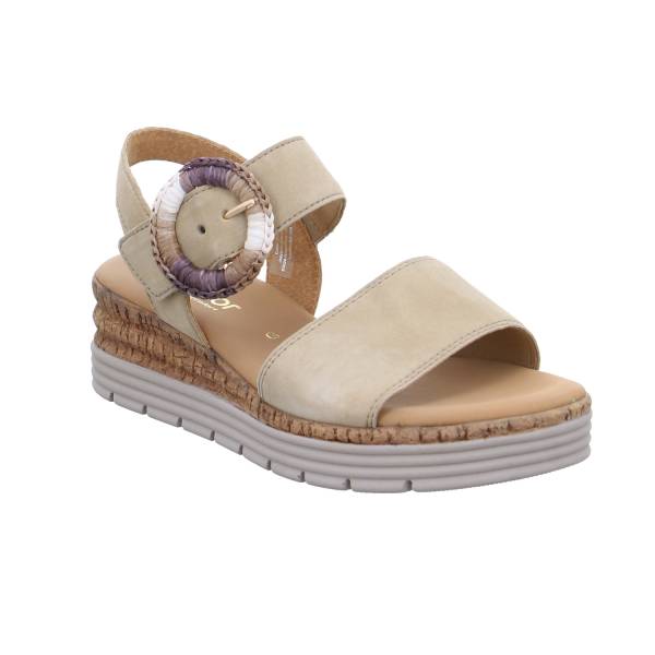 Bild 1 - GABOR Sandalette Beige Leder