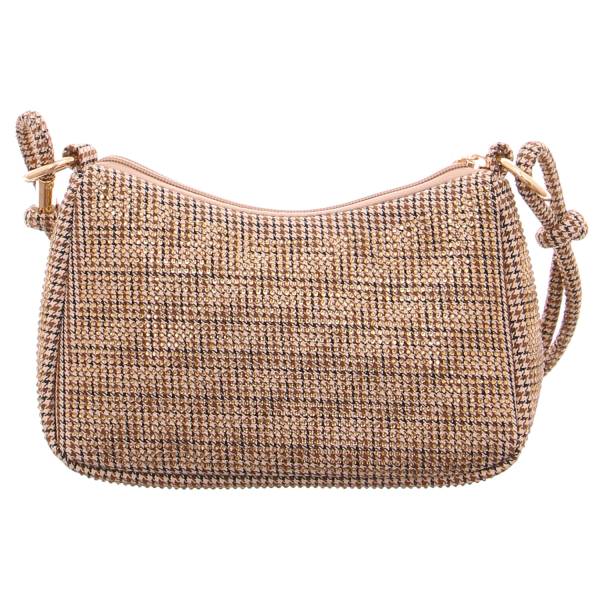 Bild 1 - LA STRADA Clutch / Abendtasche Beige Textil