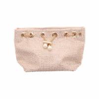 LA STRADA Clutch / Abendtasche Gold Textil