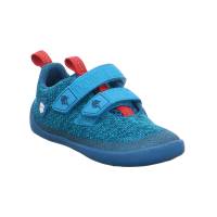 AFFENZAHN Kleinkinder-Halbschuh Klett Petrol Textil Komfortschuh