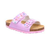 BIOLife Kinder-Pantolette Rosa Lederimitat Unisex