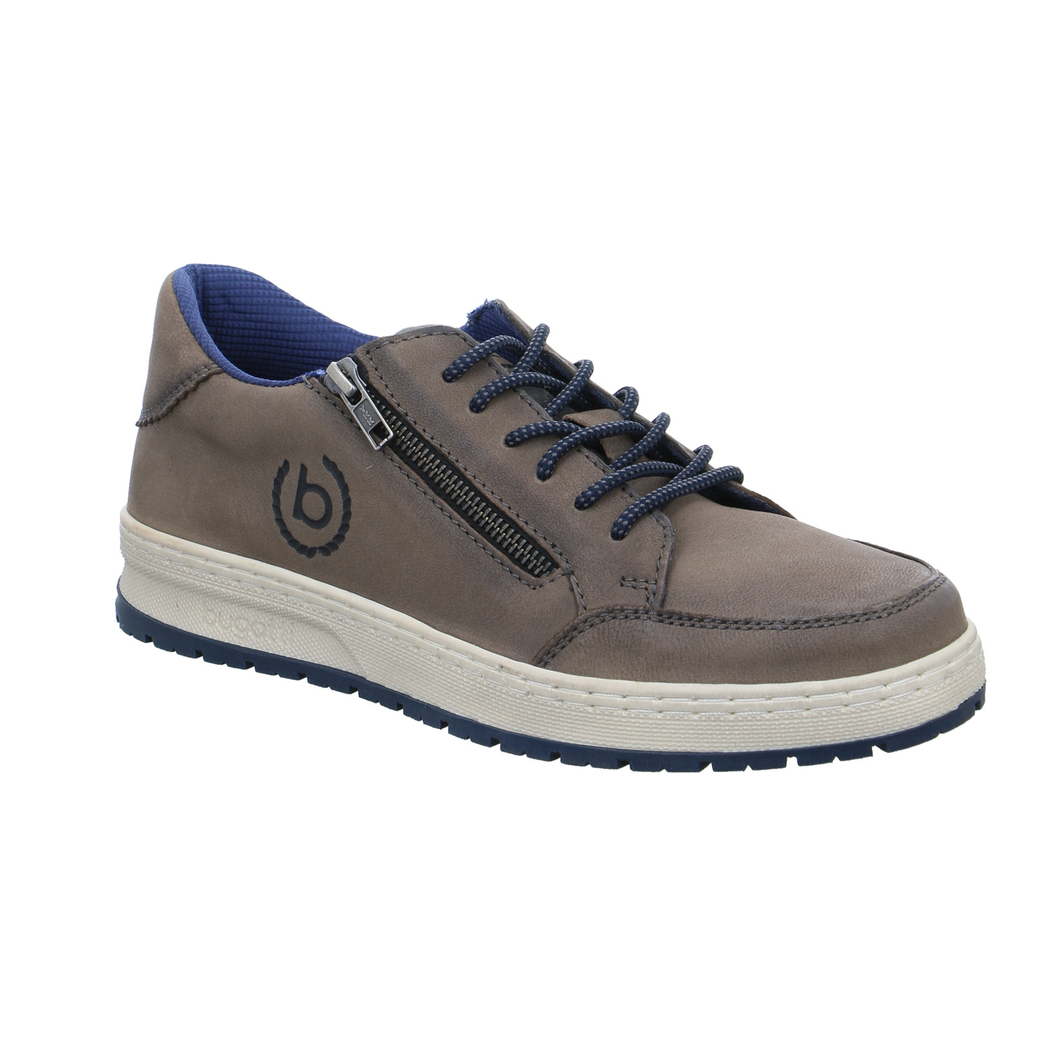 BUGATTI SHOES Halbschuh Grau Leder