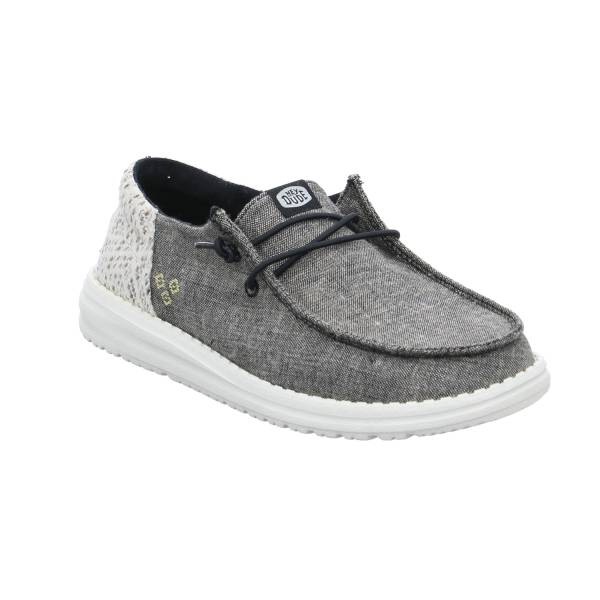 Bild 1 - HEY DUDE Sneaker Schwarz Textil mit Wechselfussbett