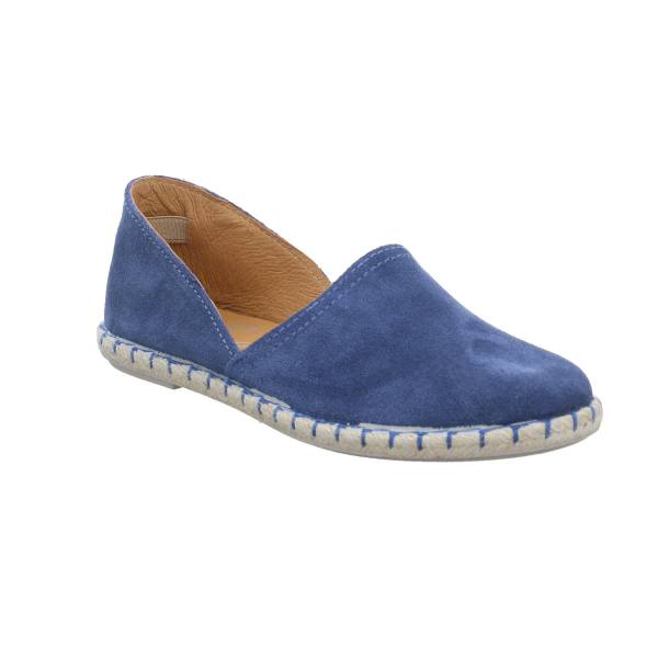 Bild 1 - SCHUHENGEL Espadrille Jeansblau Leder
