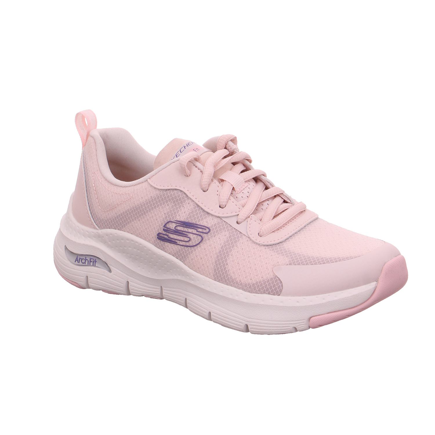 SKECHERS Sneaker Rosa Textil mit Wechselfussbett