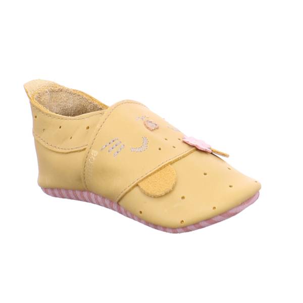 Bild 1 - BOBUX Krabbelschuh Gelb Leder soft sole