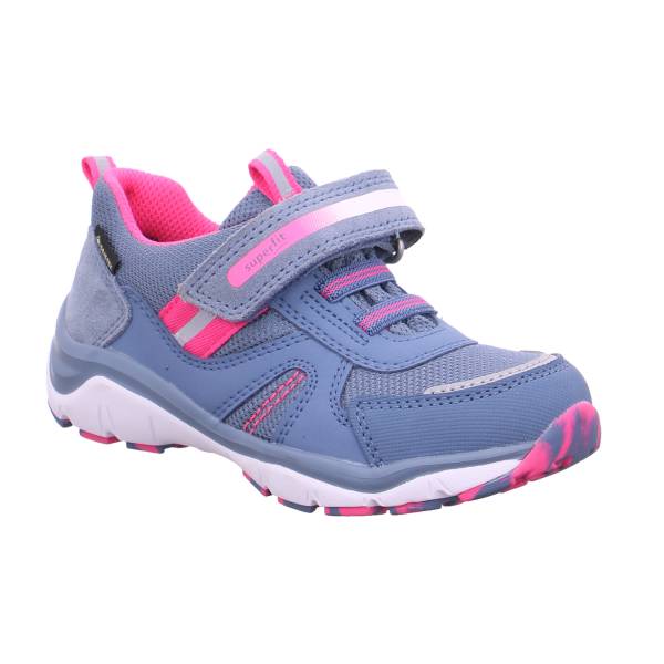 Bild 1 - SUPERFIT Kleinkinder-Sport -Halbschuh Blau Textil Sneaker