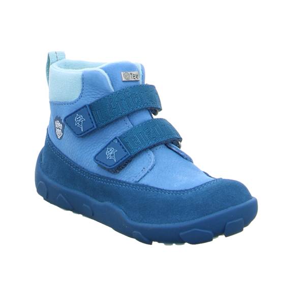 Bild 1 - AFFENZAHN Kleinkinder-Halbschuh Klett Blau Leder Komfortschuh