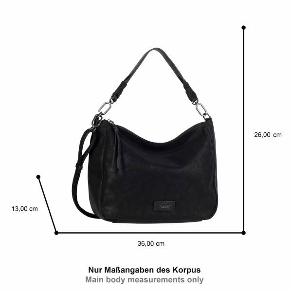 Bild 4 - GABOR Beuteltasche Schwarz Lederimitat Ja