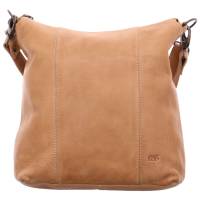 BEAR DESIGN Umhänge-/Schultertasche gross Beige Leder