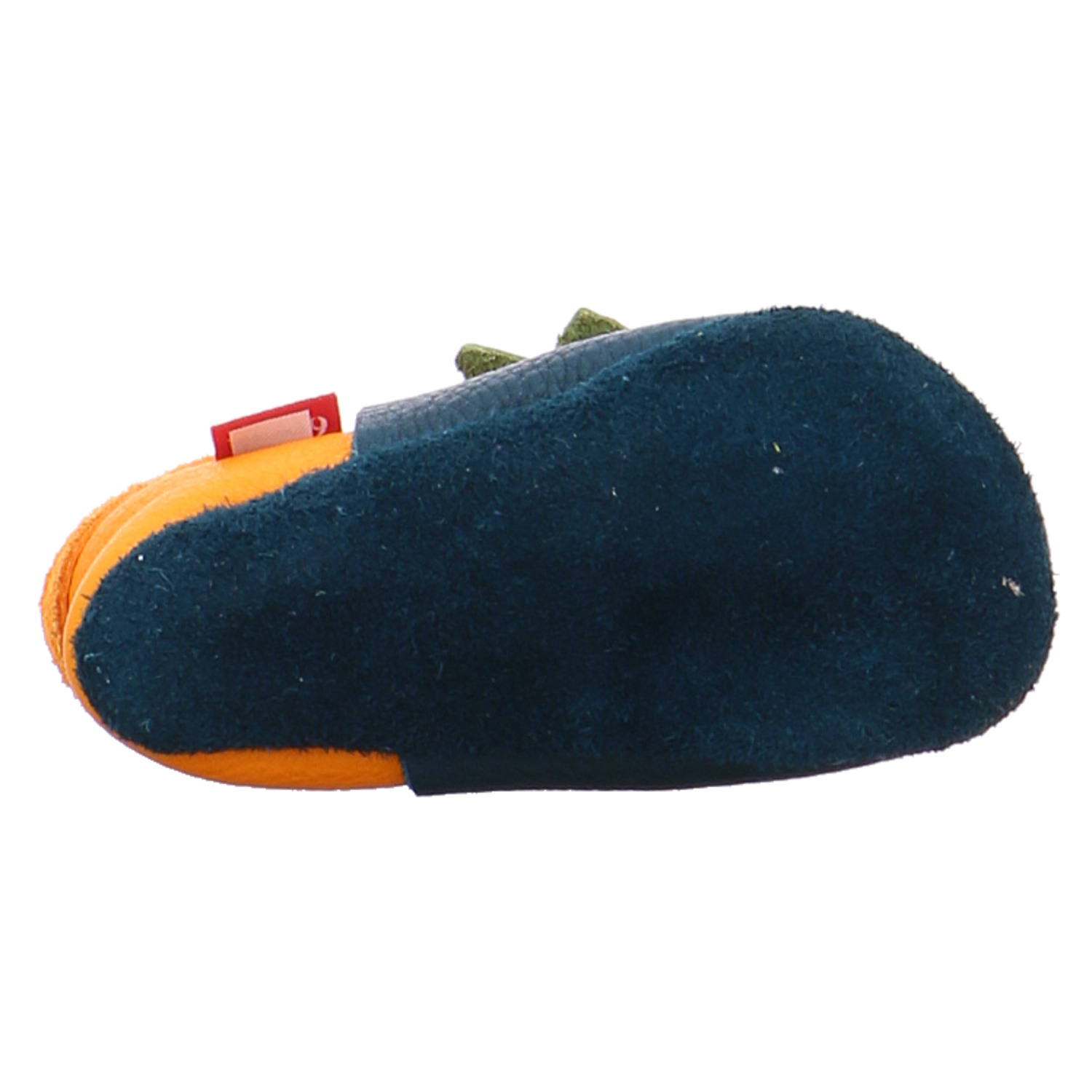 ORANGENKINDER Krabbelschuh Blau Leder soft sole YB7191