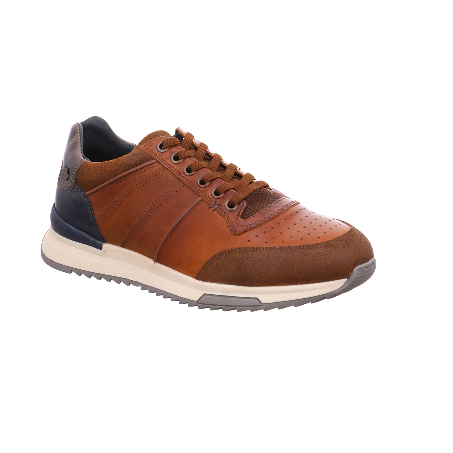 BULLBOXER Halbschuhe Sneaker Cognac Leder
