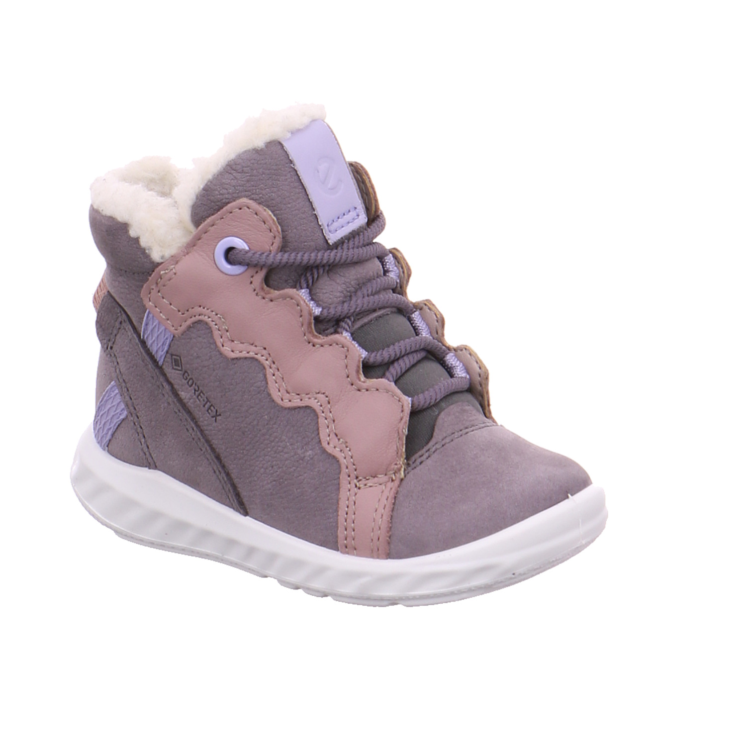 ECCO Kleinkinder-Winter-Bottine Rosa Textil Sneaker high