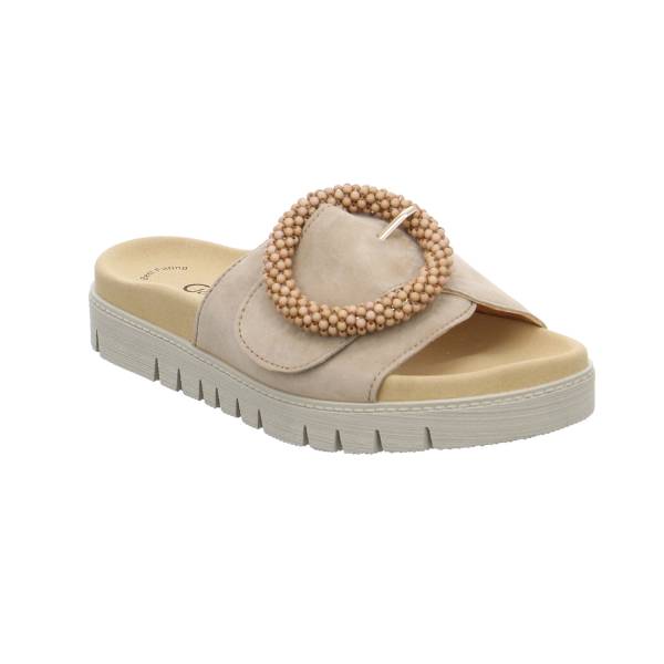 Bild 1 - GABOR Pantolette Taupe Leder