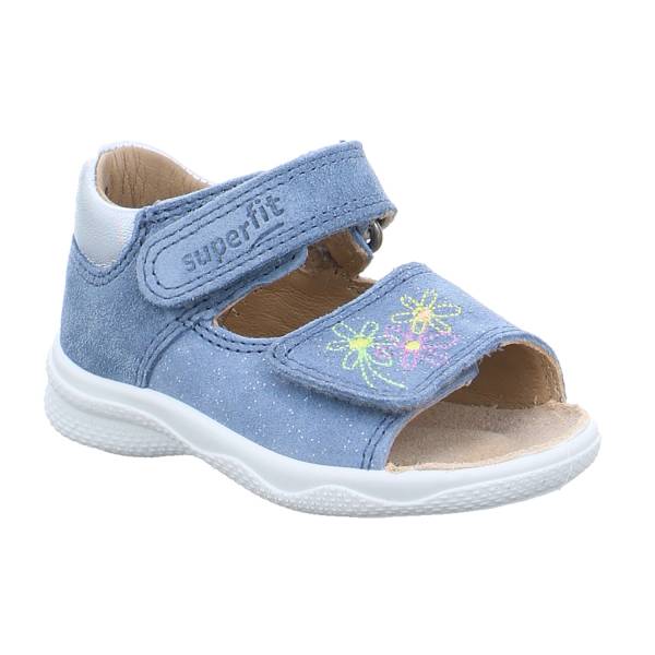 Bild 1 - SUPERFIT Baby-Sandale Jeansblau Leder Mädchen Minilette