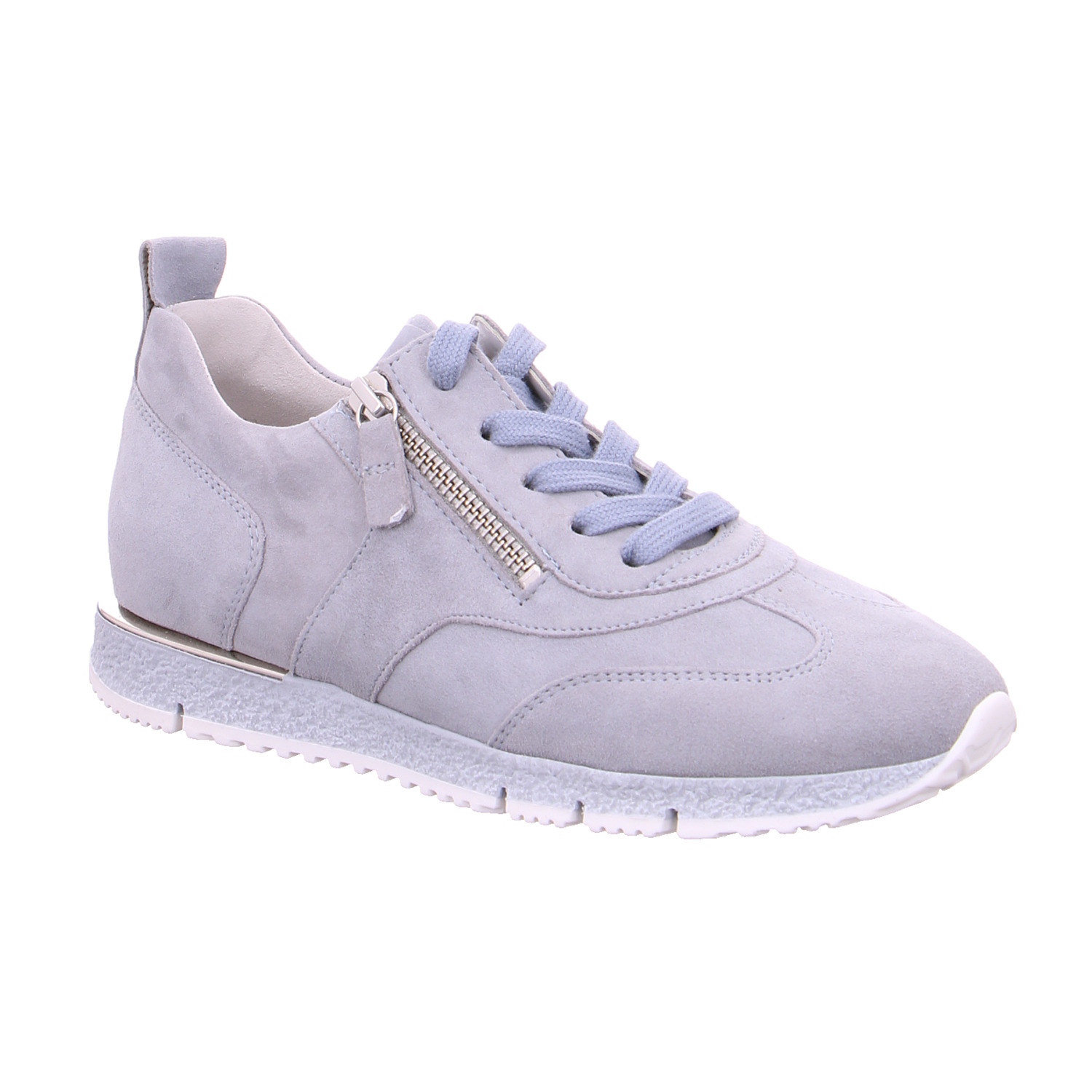 GABOR Sneaker Hellblau Leder mit Wechselfussbett