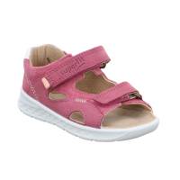 SUPERFIT Baby-Sandale Pink Leder Mädchen Minilette