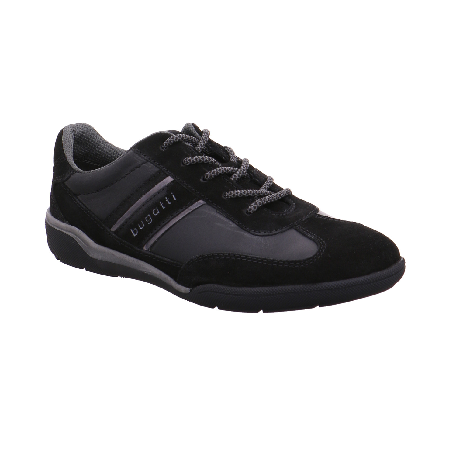 BUGATTI SHOES Halbschuhe Sneaker Schwarz Leder